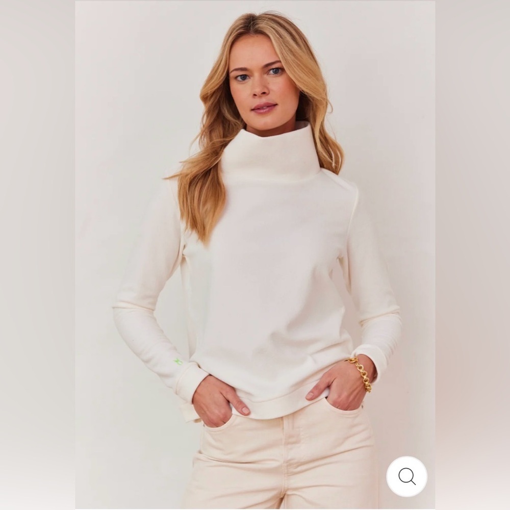 Dudley Stephens Cream Cowl Neck Sweater